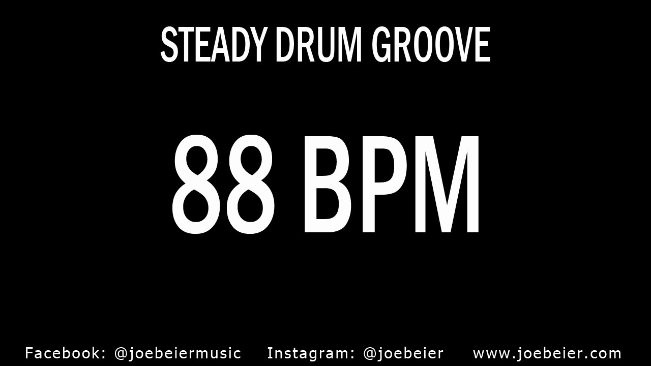 88 BPM - Drum Beat - Backing Track - Practice Tool