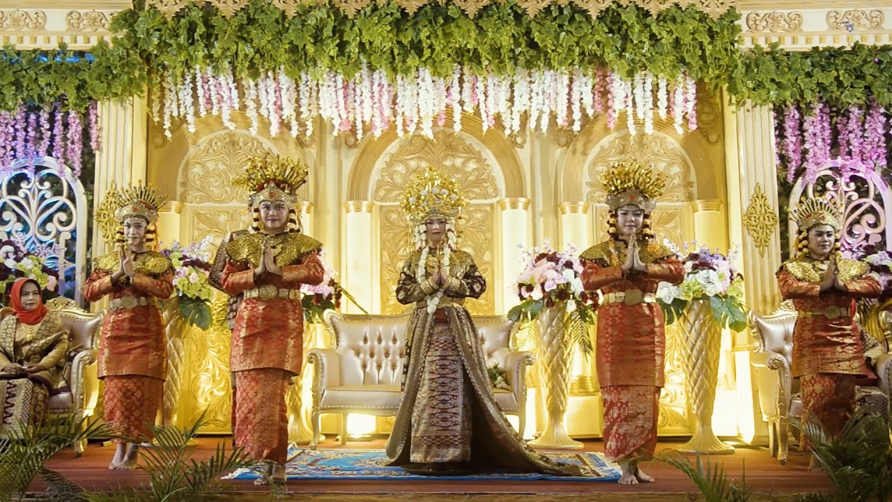 TARI PAGAR PENGANTIN ADAT PALEMBANG ASAL DAERAH SUMATERA SELATAN - THE WEDDING #pernikahan #tarian