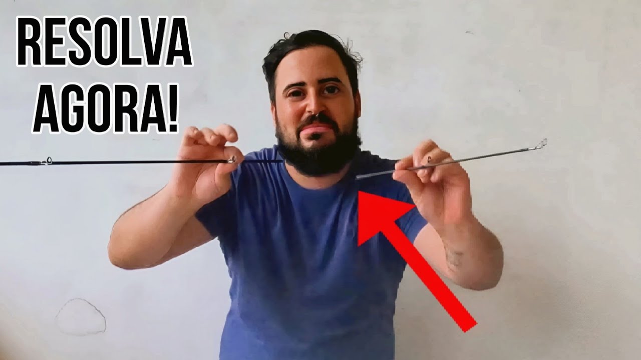 Como CONSERTAR sua Vara de Pesca QUEBRADA EM CASA! Passo a passo FACIL!