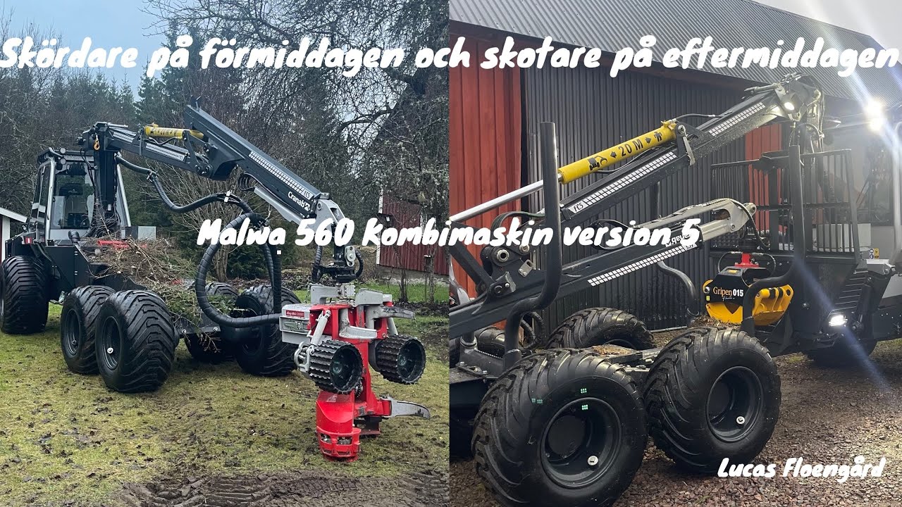 En maskin på samma dag skördar och skotar!
