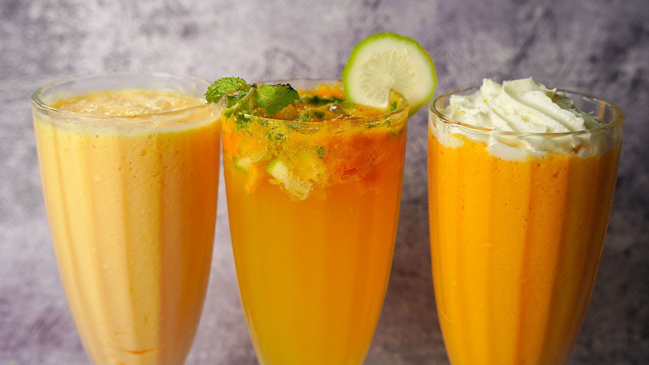3 Easy Mango Drinks Recipe | Mango Lassi | Mango Mojito | Mango Milkshake | Summer Drinks | Yummy