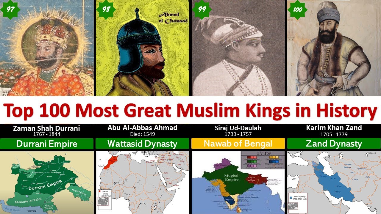 Top 100 Greatest Muslim Kings in History You'll Never Know