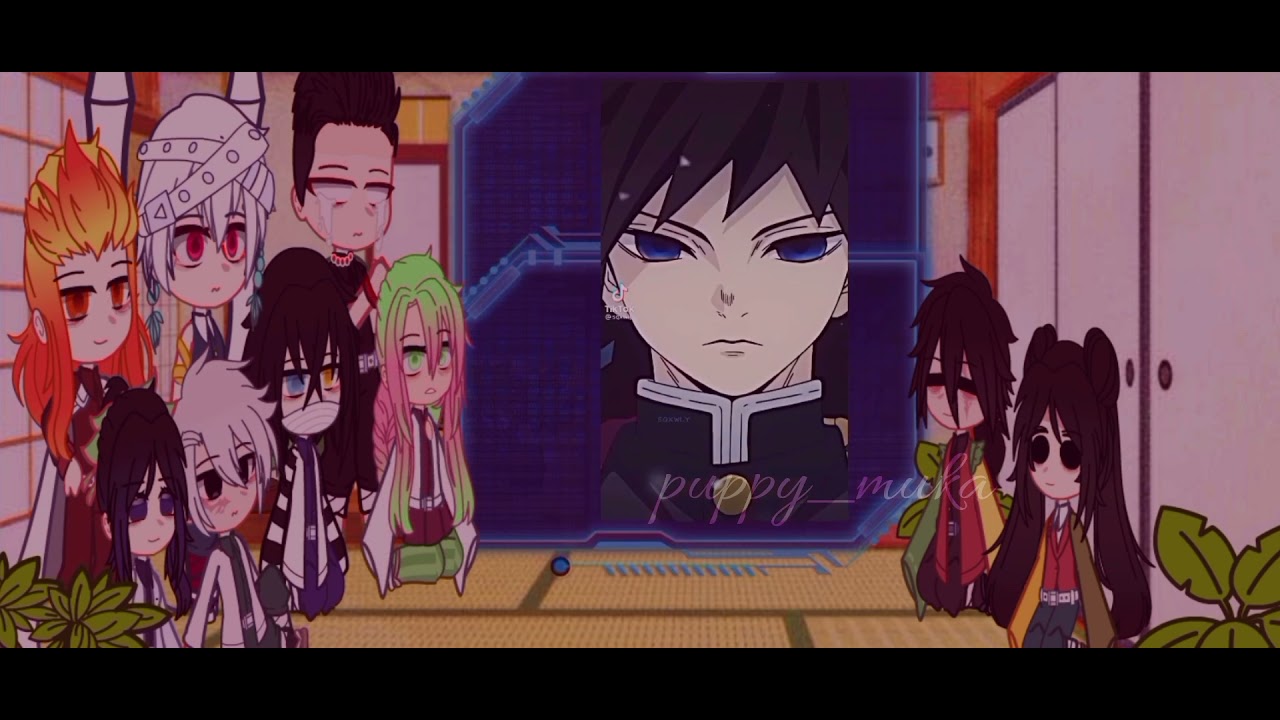 Hashiras del comic de tomioka reaccionan a sus origuinales+ My AU /Puppy_muka/-español-