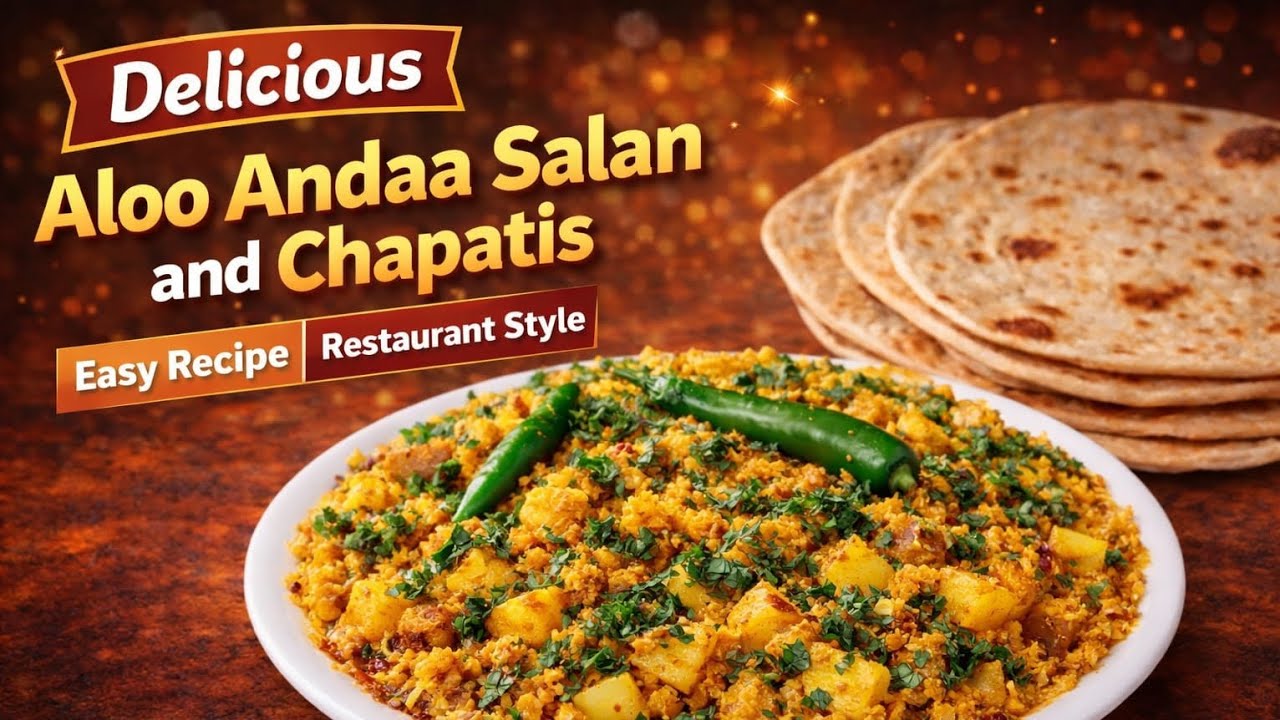 Delicious Aloo Andaa Salan with Chapatis | Easy & Restaurant Style