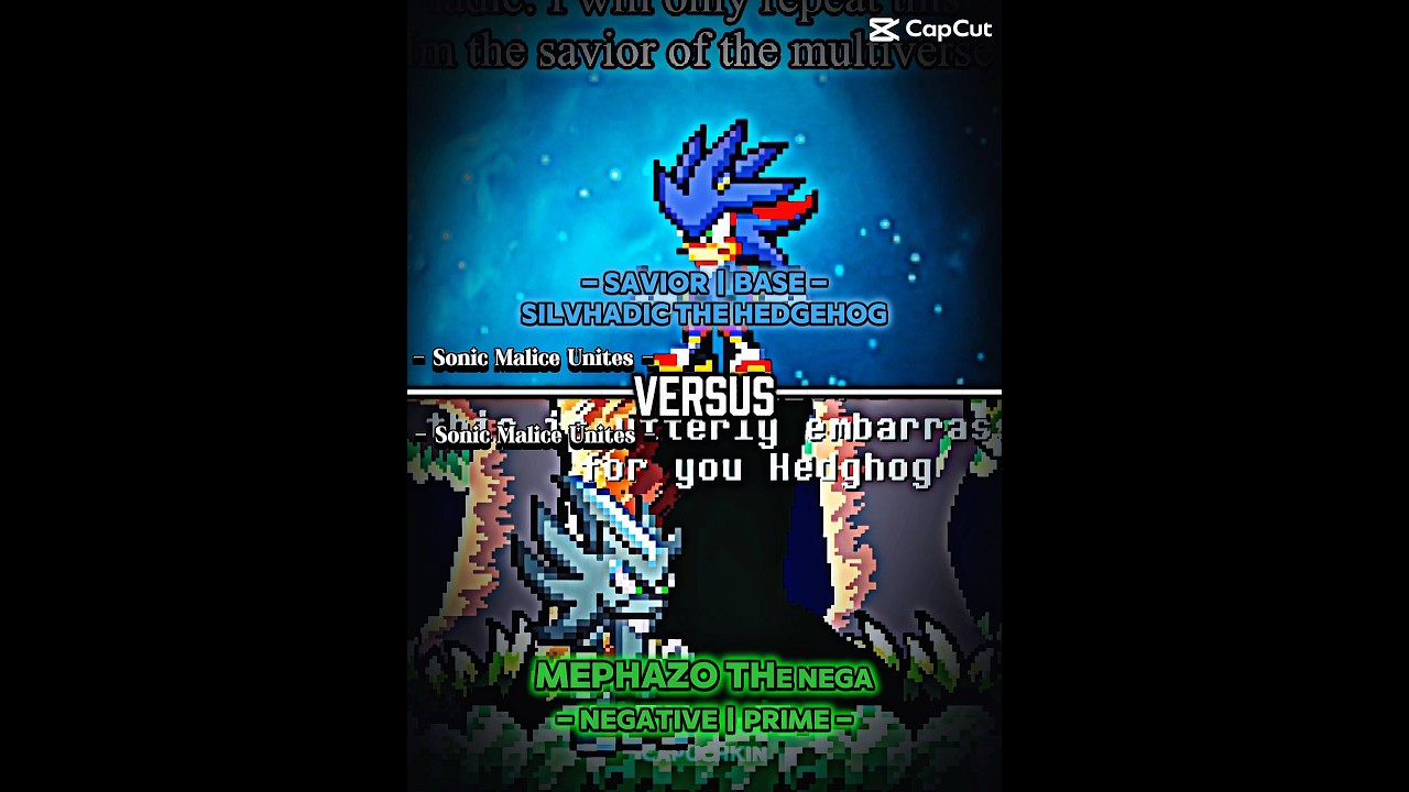 Silvhadic The Hedgehog (Full Power) Vs Mephazo The Nega (Full Power)