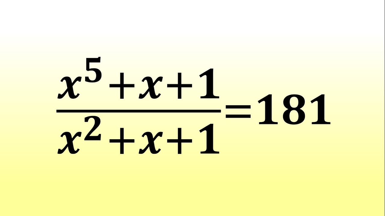 Can You Crack This Rational Equation? | An Algebra Challenge