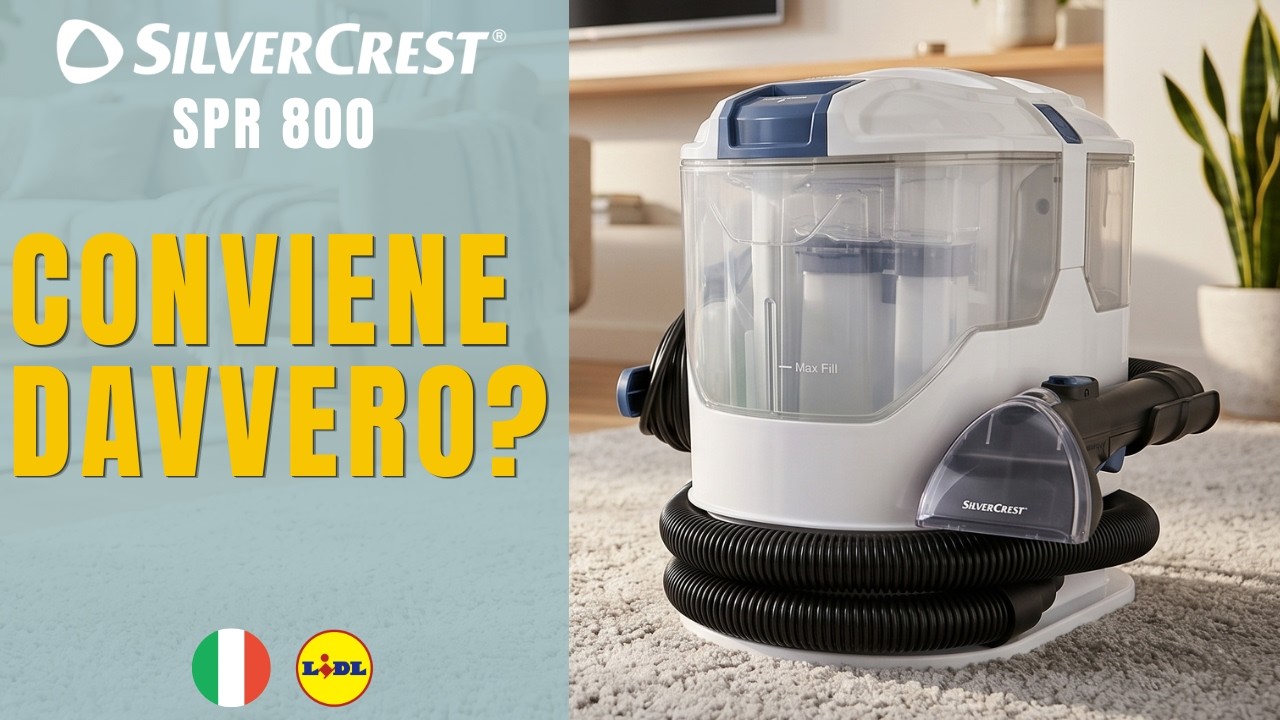 PULITORE PER TAPPETI E TAPPEZZERIA SilverCrest SPR 800 A1 ITALIA ITALIANO LIDL