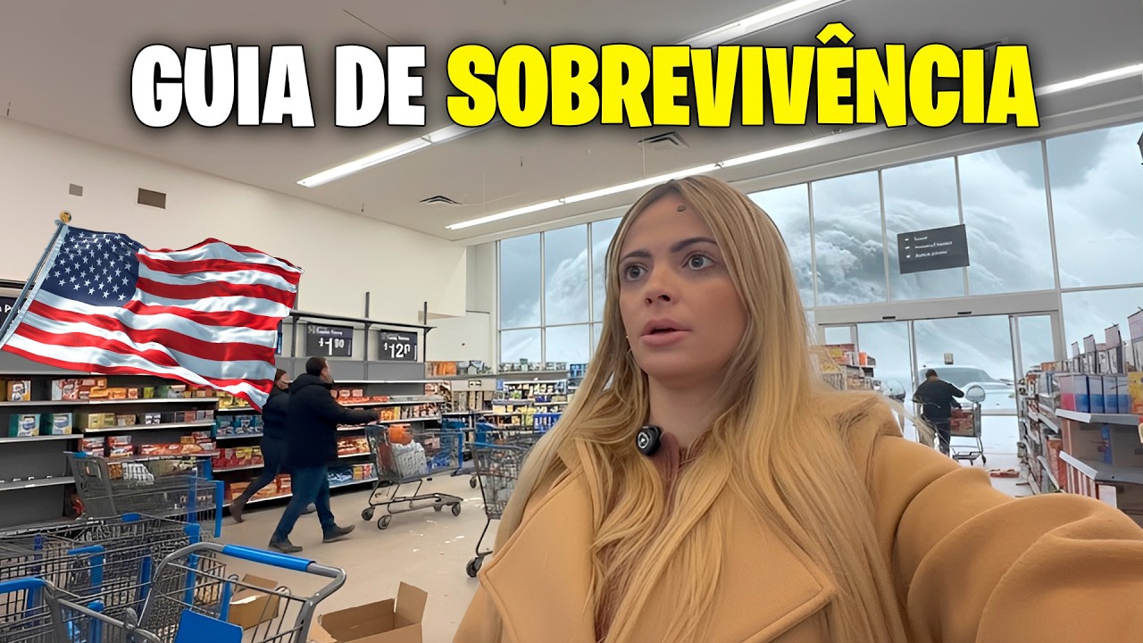 ESTOQUE DE EMERGÊNCIA! ❄️ Corremos para o mercado antes da nevasca histórica