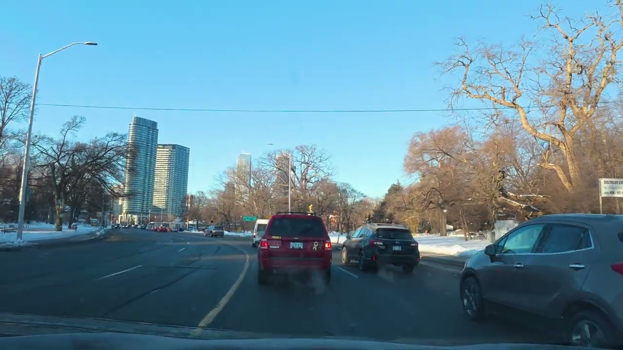 Toronto City Drive Winter