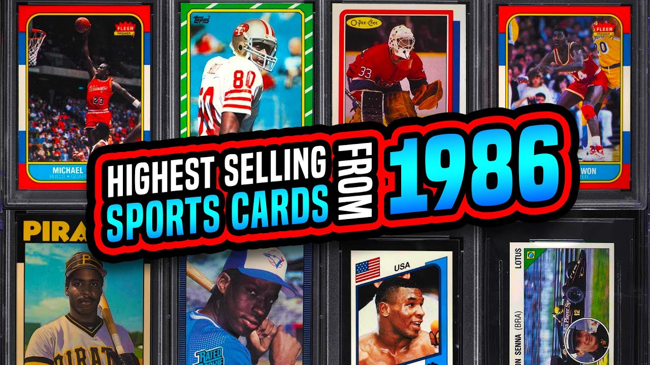 TOP 20 Sports Cards from 1986 recently sold baseball, basketball, football cards!