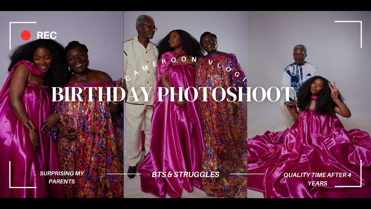 CAMEROON VLOG: SURPRISING MY PARENTS BACK HOME + BIRTHDAY PHOTOSHOOT