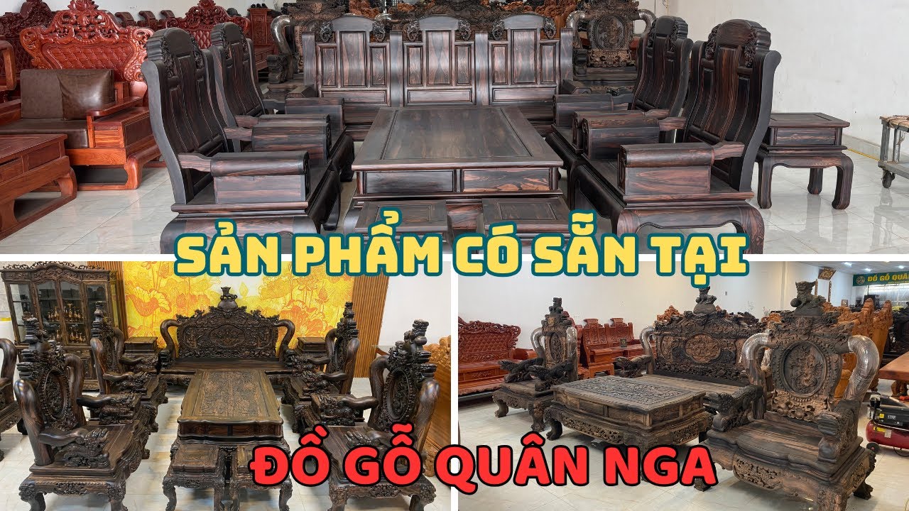 Những Sản Phẩm Có Sẵn Tại Khu Showroom Trưng Bày Số 04 - ĐỒ GỖ QUÂN NGA