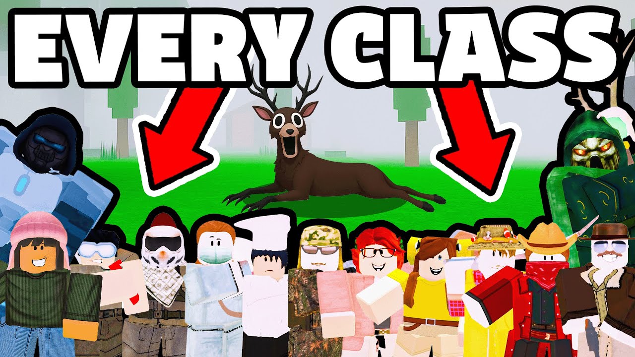 I Used EVERY CLASS in ONE VIDEO in 99 Nights in the Forest...