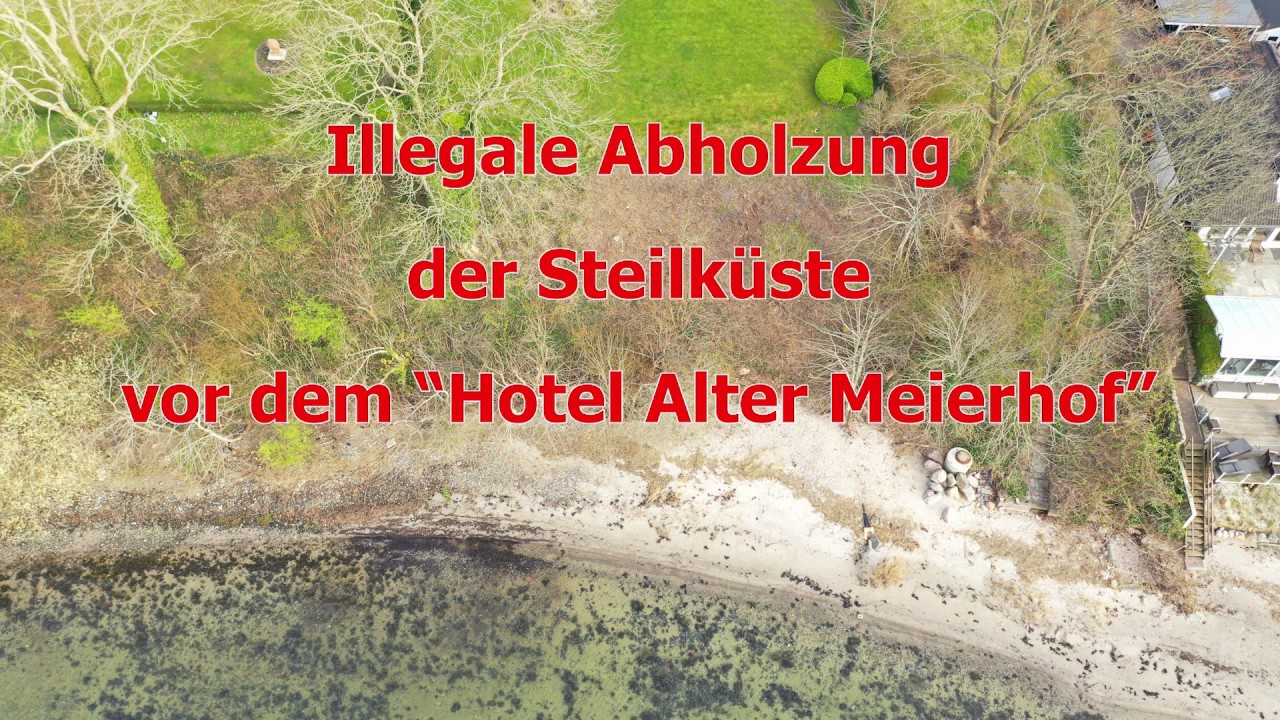 Illegale Abholzung der Steilk&uuml;ste vor dem Hotel 