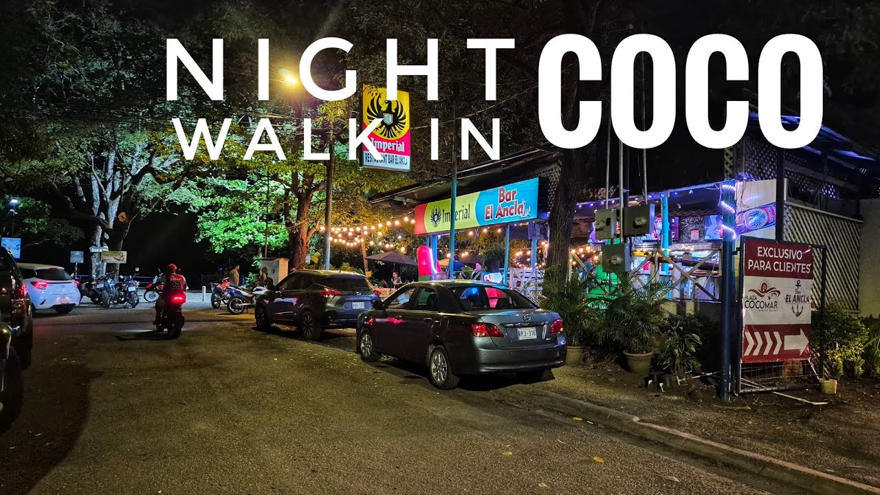 NIGHTLIFE WALK COCO 🥂 Bars, Restaurants & Loud Noises #costarica