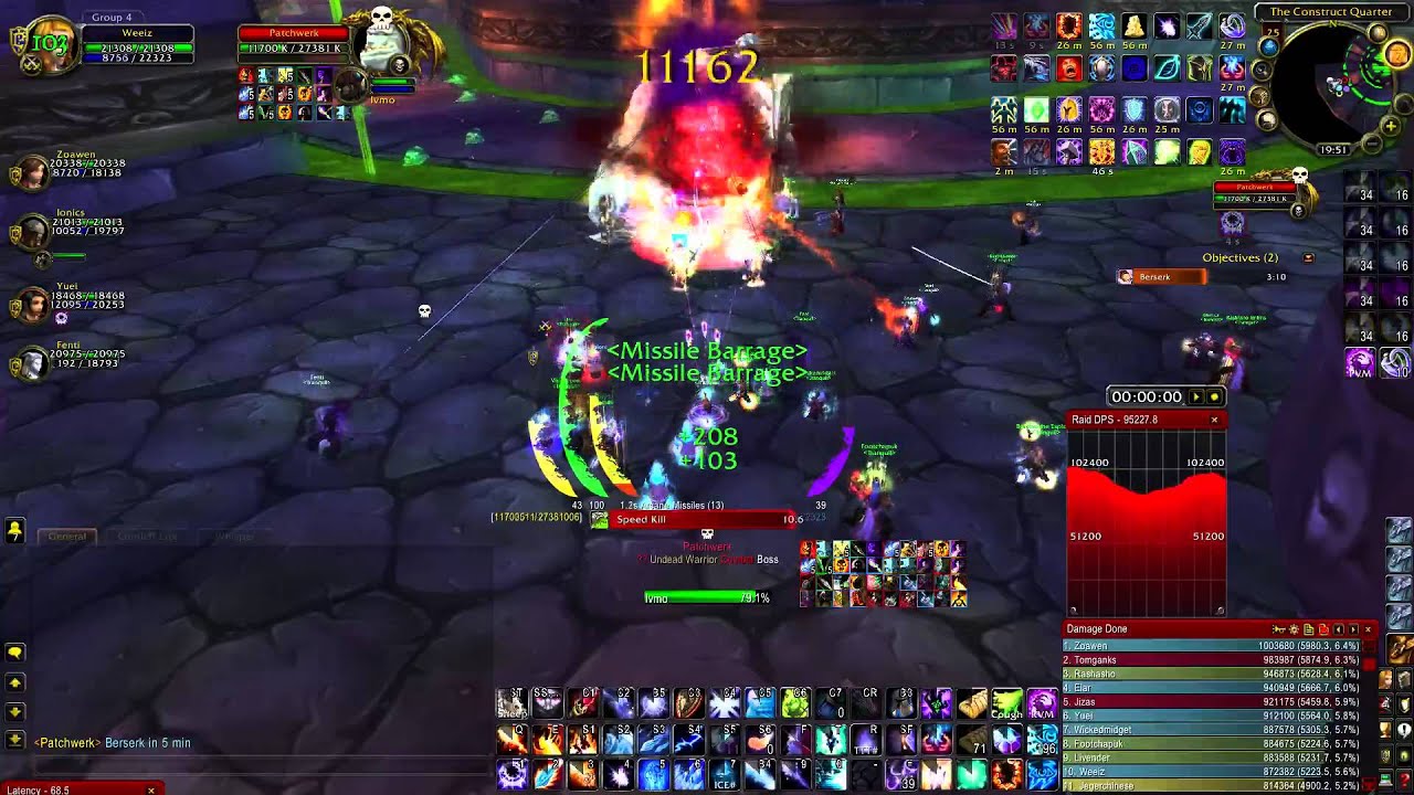 Naxx 25 Patchwerk DPS Arcane Mage POV Warmane Lordaeron