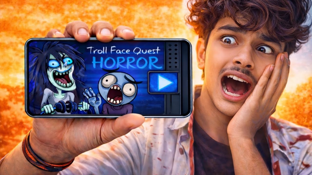 NEVER PLAY THIS HORROR GAME | TROLL FACE QUEST HORROR#trollfacehorrorquest​ #technogamerz​