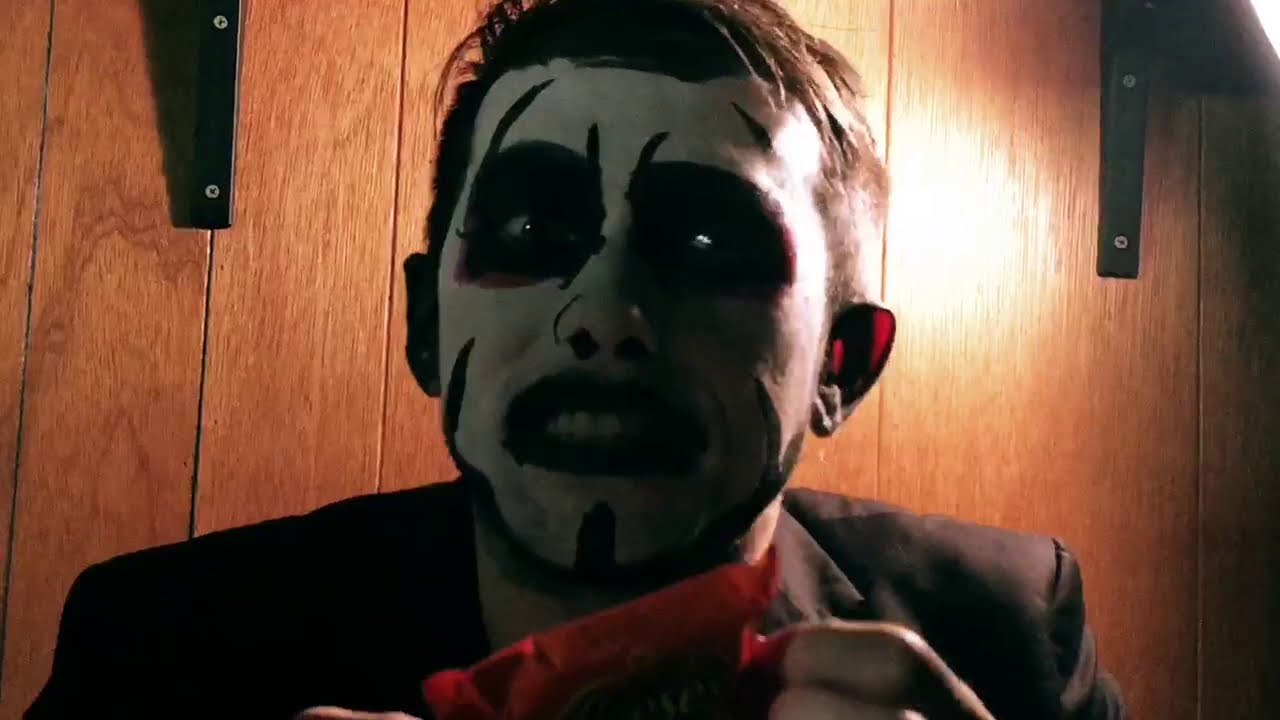 Danhausen tries a Reese cup for the first time