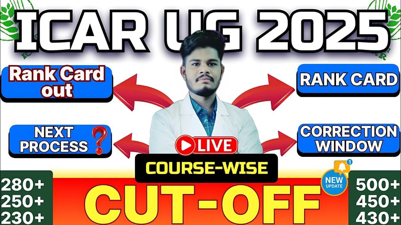 ICAR 2025 Rank Card Out! Cutoff & Admission Strategy Explained