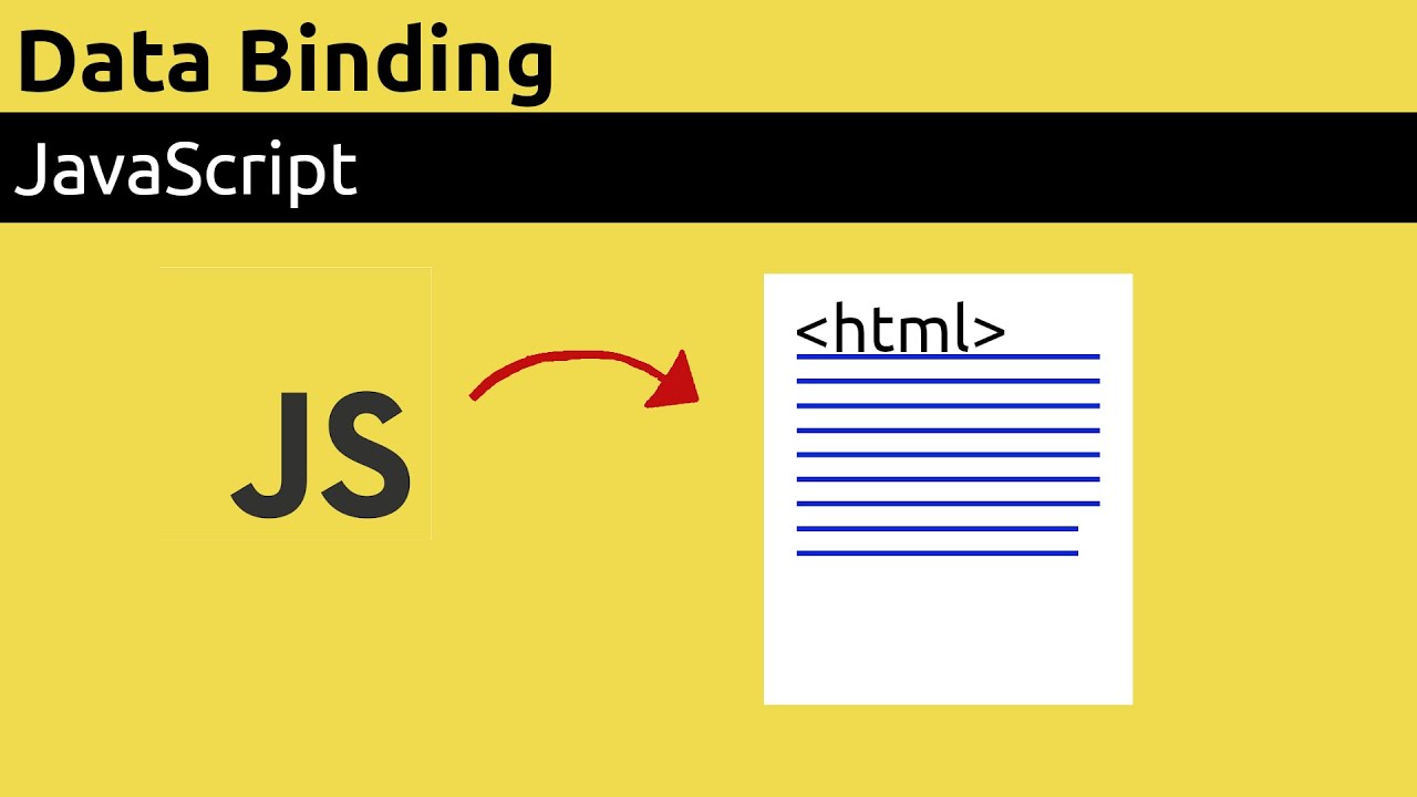 One way data binding in JavaScript