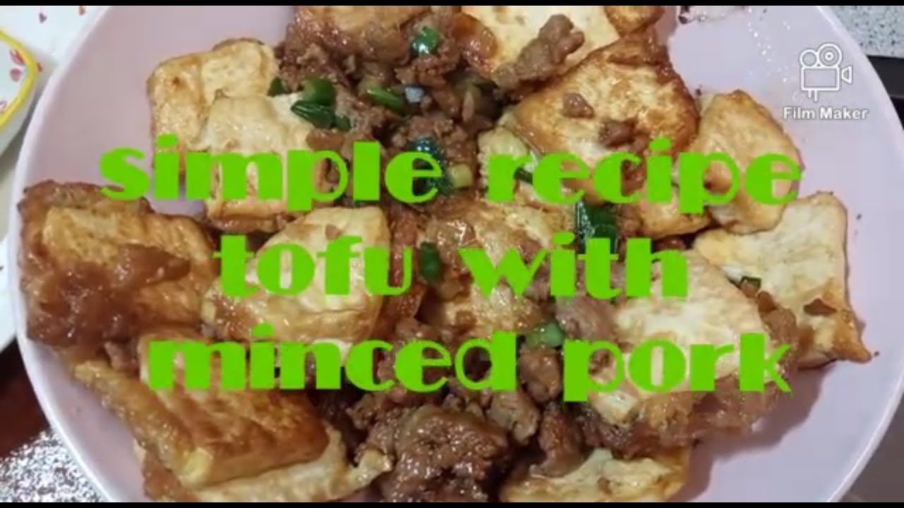 How to Cook Tofu with Minced Pork//Simple Recipe