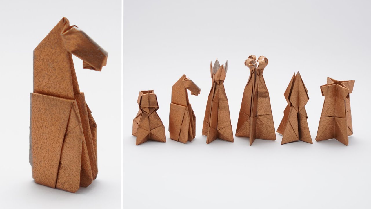 CHESS ORIGAMI - KNIGHT ♘ (Jo Nakashima)