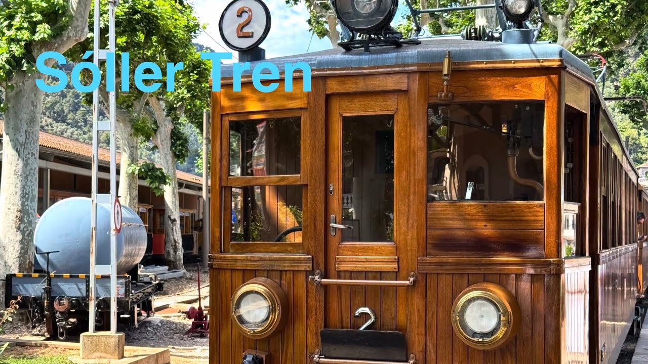 Tren de S&oacute;ller: Discover S&oacute;ller from Palma, Mallorca. BEST TRAIN RIDE in Spain, also Port de S&oacute;ller.