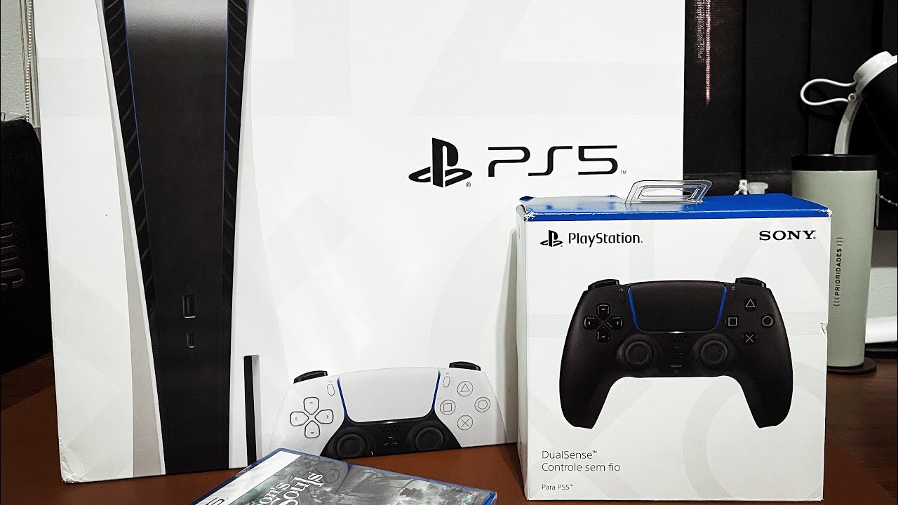 Meu PS5 chegou!! Unboxing - Configurações iniciais e testes!