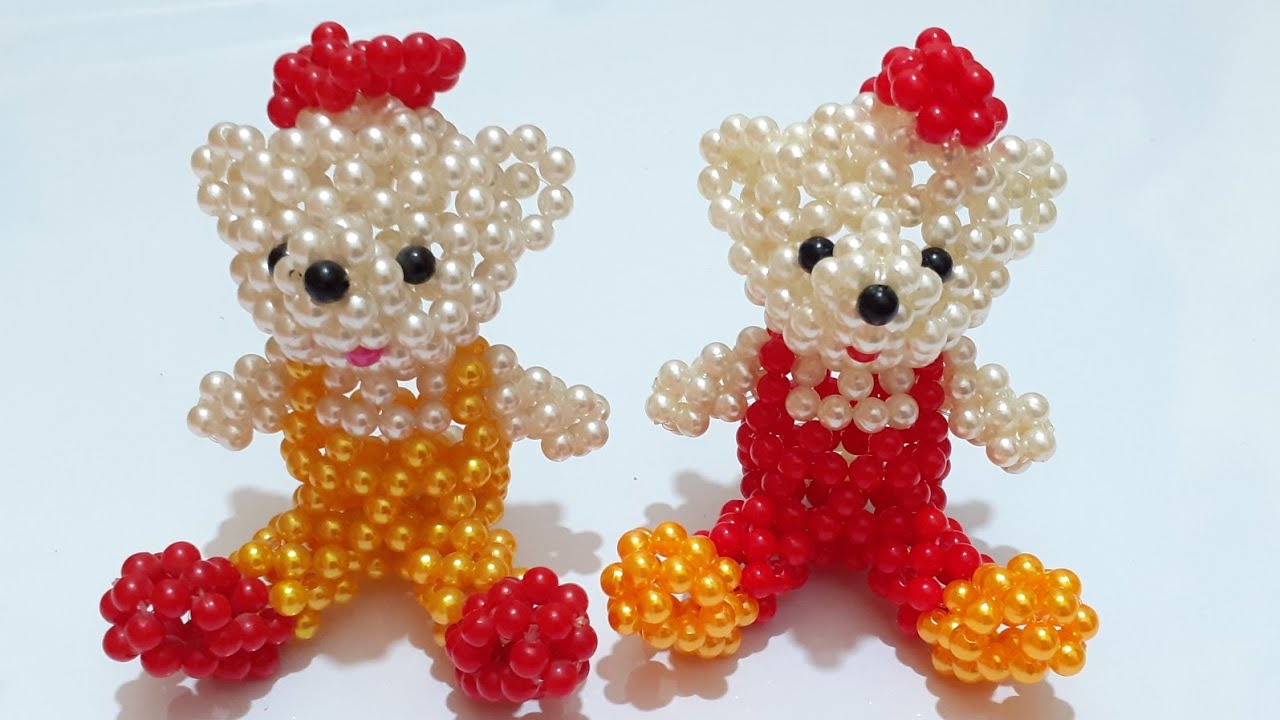 How to make a beaded Teddy Bear @morrowcraft