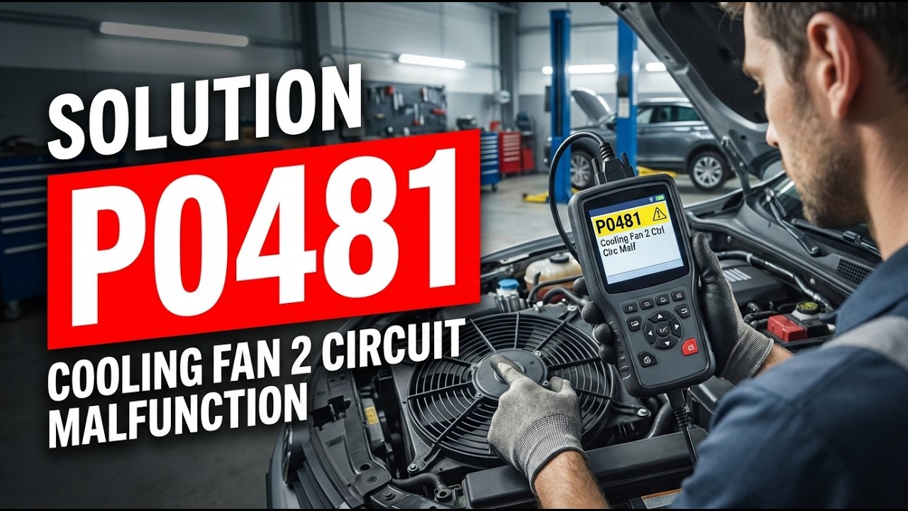 HOW TO FIX P0481 OBD II ERROR CODE - Cooling Fan 2 Control Circuit Malfunction
