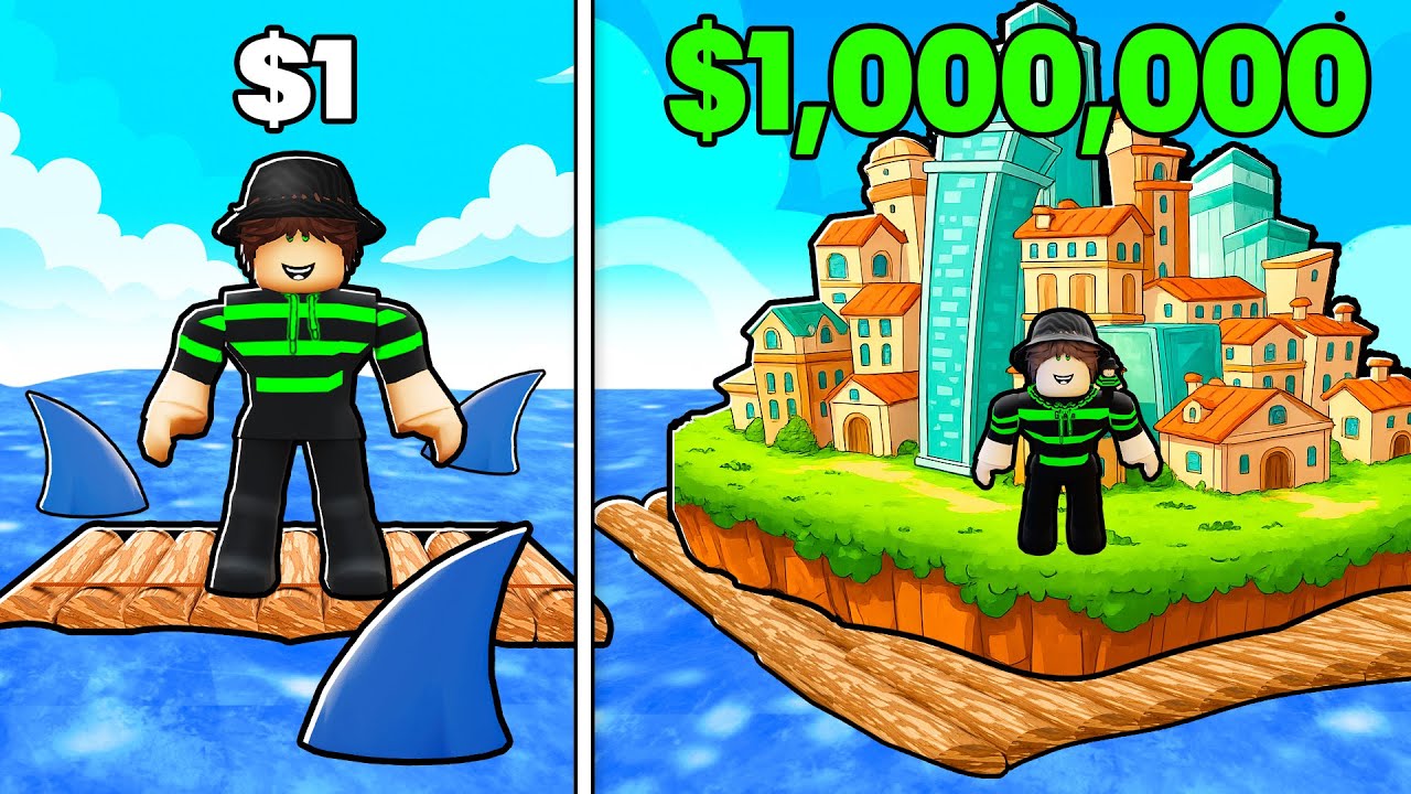 Тратим МИЛЛИОНЫ на постройку ЛУЧШЕГО ПЛОТ в Roblox!