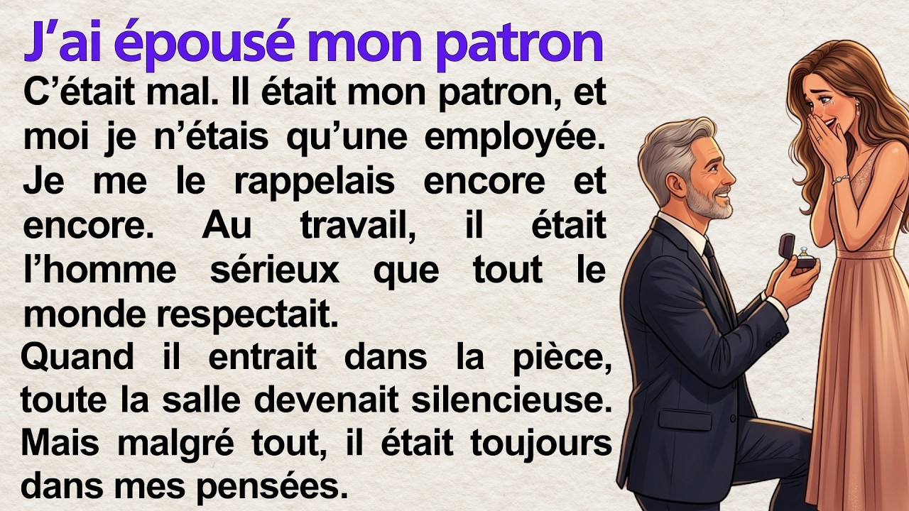 I Married My Boss 💼❤️ | Learn French with Simple Story (A1–A2) | French Listening & Reading Practice