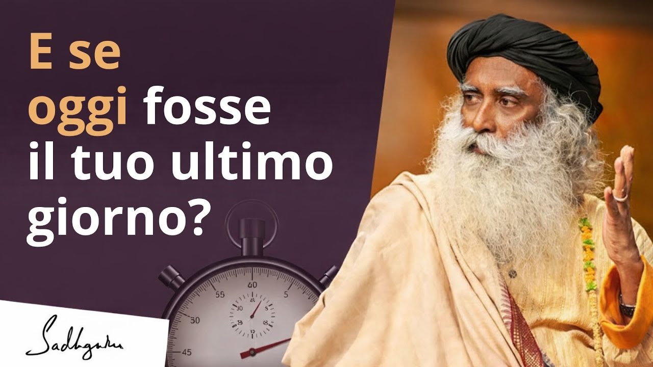 E se oggi fosse il tuo ultimo giorno? La storia di un monaco e un abate | Sadhguru Italiano #morte