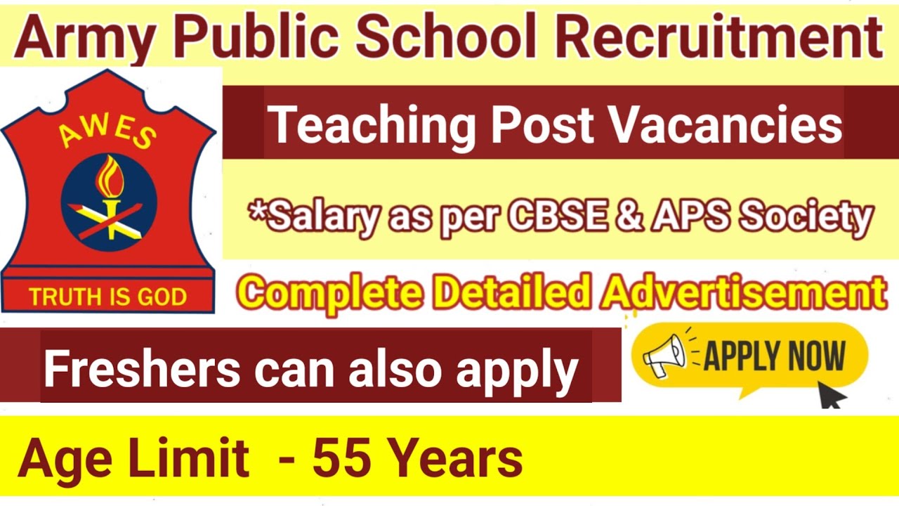 Army Public School Vacancy 2026 PGT TGT PRT Jobs #armypublicschoolvacancy #pgtjob #tgtjobs #prtjobs 