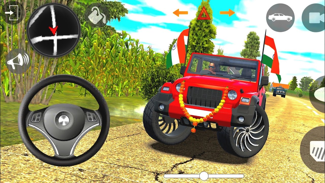 Modified Mahindra Thar 😱 Indian Game's Simulator#2026  (Gadi wala Games)#gamer 