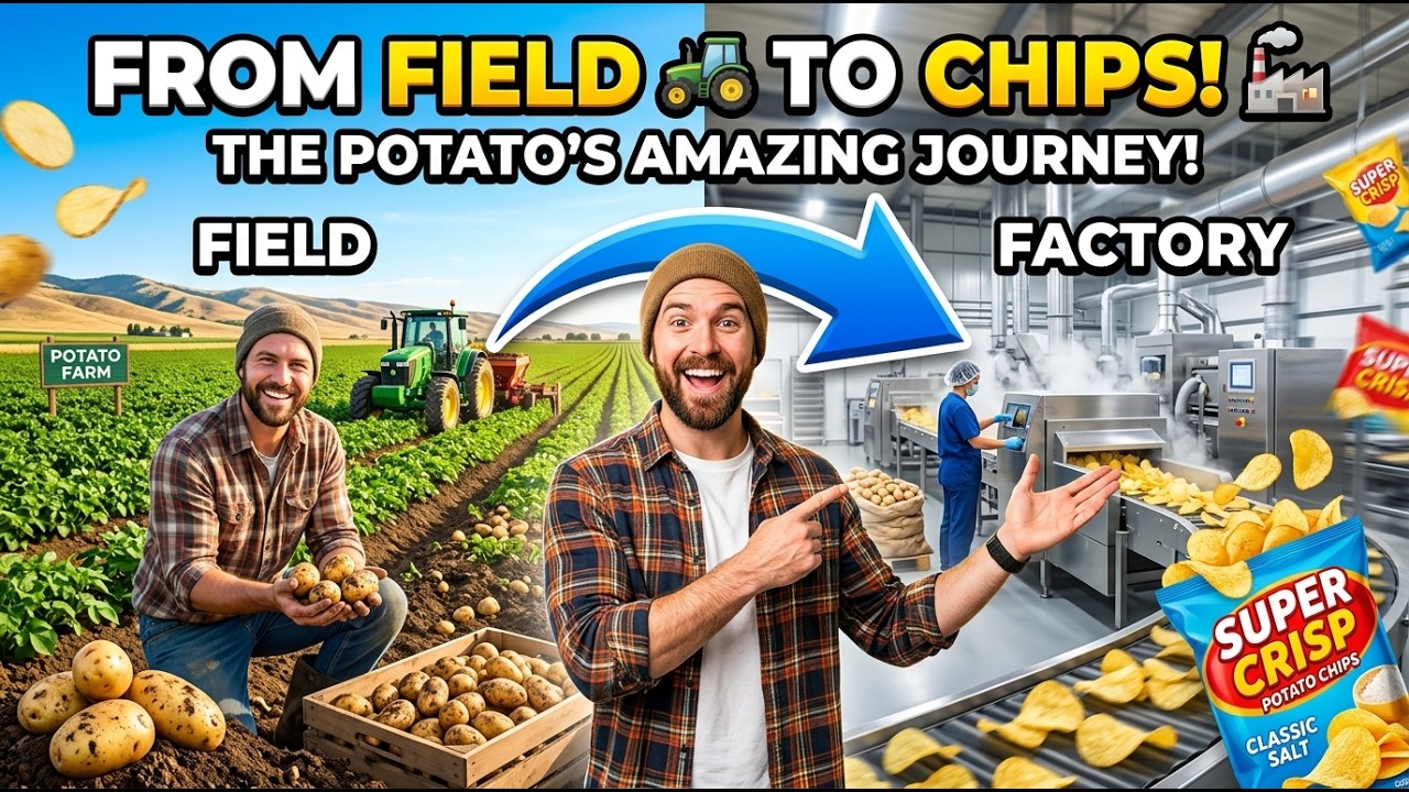 Inside the Potato Chips Factory – Full Process How Luxury Snacks Are Made