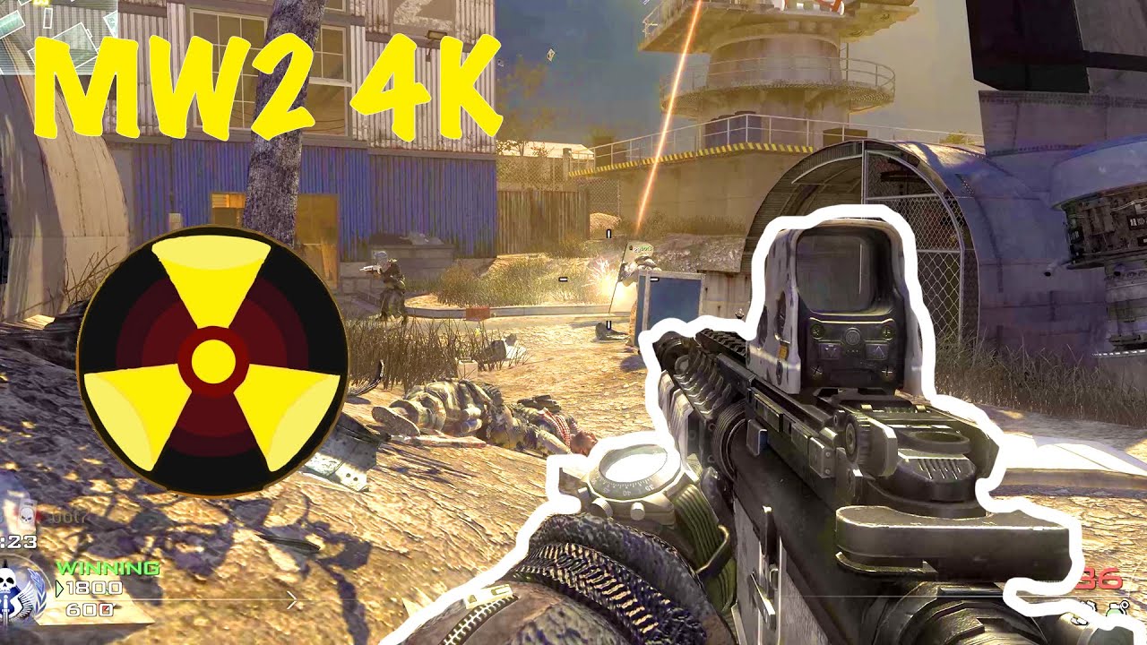 MW2 4K MULTIPLAYER with BOTS REMASTERED in 2022! M4 Nuke on Scrapyard!