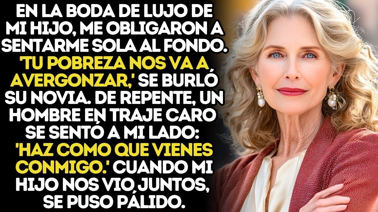 Me Obligaron A Sentarme Sola En La Boda De Mi Hijo. Entonces Un Desconocido_ Finge Que Estás Conmigo