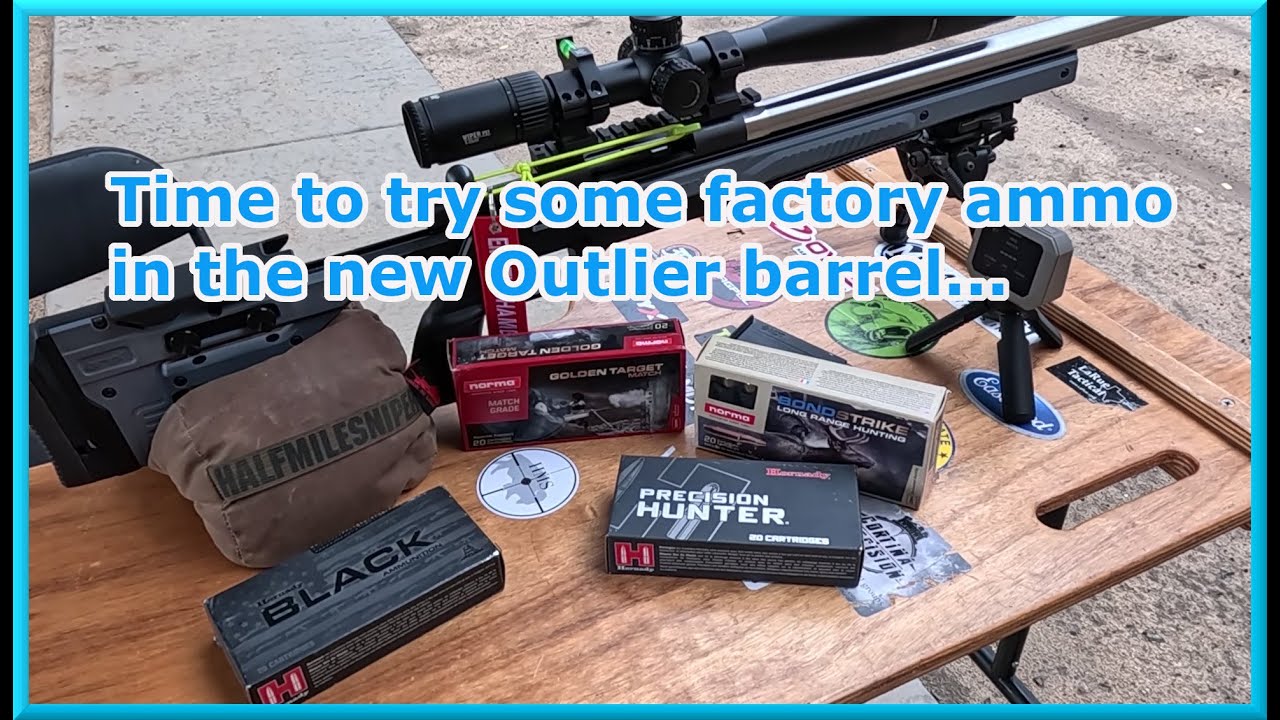 Испытываю заводские патроны в новом стволе Outlier.