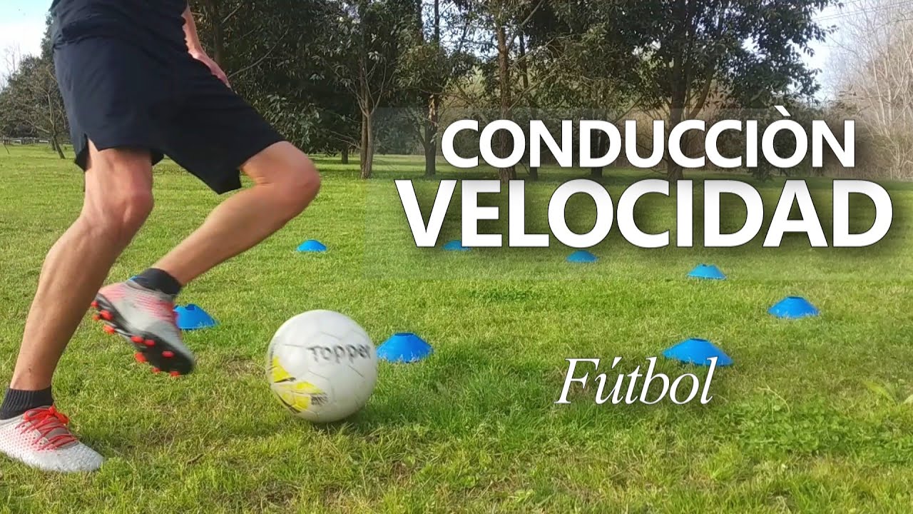 Conducción circular en VELOCIDAD - Ejercicios fútbol para mejorar la TÉCNICA EN EL CAMPO DE JUEGO