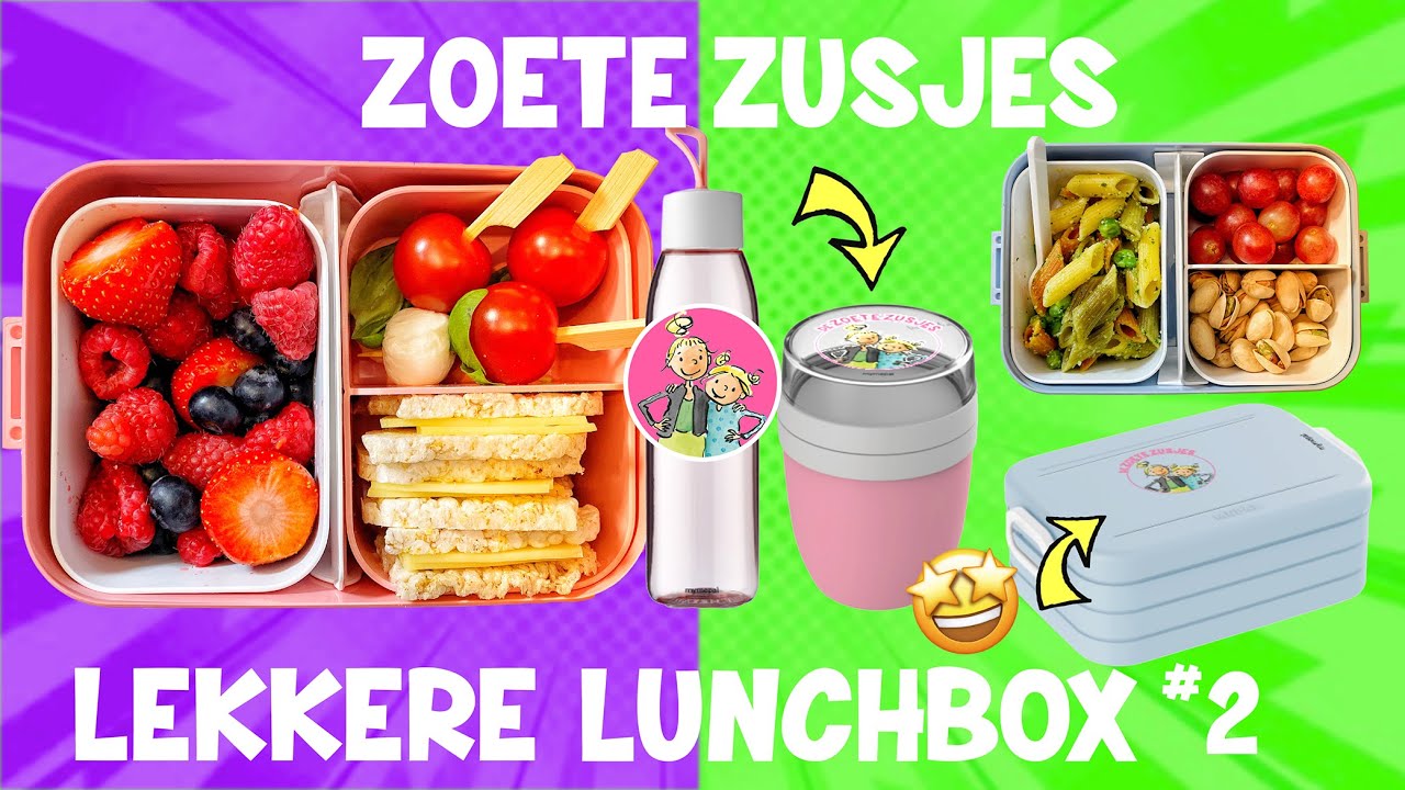 LEKKERE LUNCHBOX IDEEËN voor KINDEREN met VERRASSING!! #2 [Makkelijk & Gezond] ♥DeZoeteZusjes♥