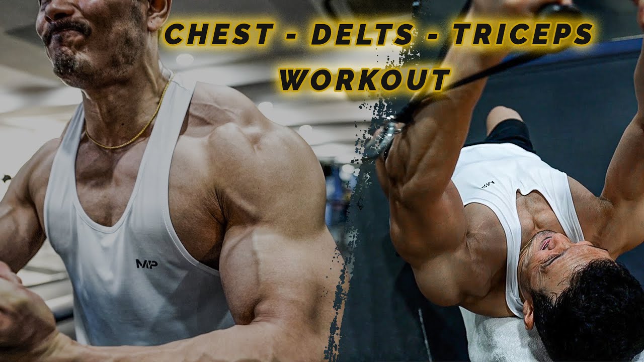 Complete CHEST-DELT- TRICEPS Workout For MASS GAIN |RAW UNCUT- एक घंटे का पूरा वर्कआउट|