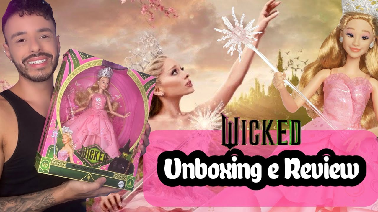 Wicked Glinda Deluxe Doll -  É A “BARBIE” DA ARIANA GRANDE? - Unboxing e Review PT BR