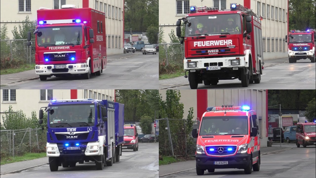 [Tanklasterunfall sorgt für Großeinsatz!] Einsatzfahrten Feuerwehr, Rettungsdienst & THW