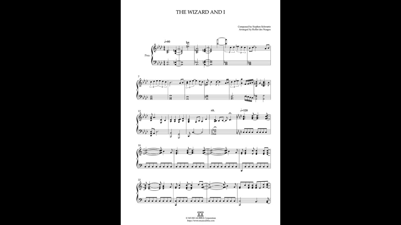 [MUSICALIBRA] The Wizard and I - Piano Solo