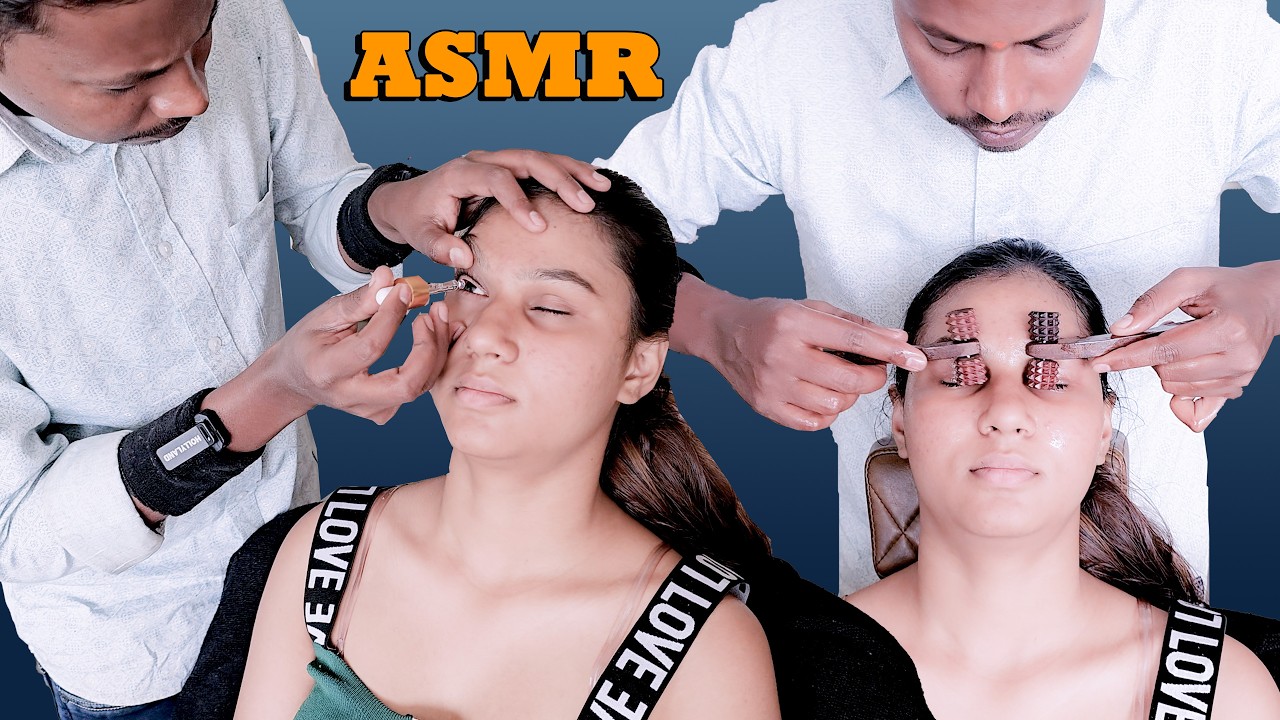 You Will Fall Asleep 😴 | Sleepy Eye Cleaning & Relaxing Eye Massage ASMR | Vikram Barber