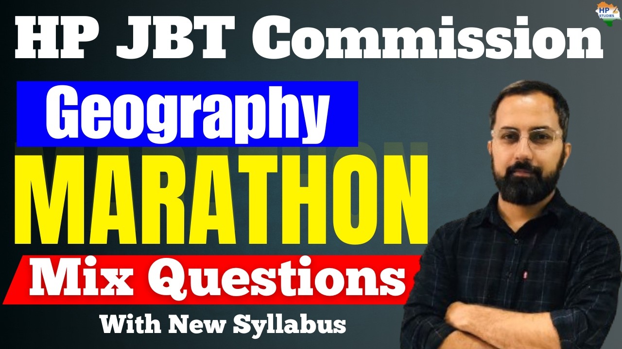 HP JBT Commission 2026 | Geohgraphy | Marathon | Revision Series #hpjbt #hpjbtcommission