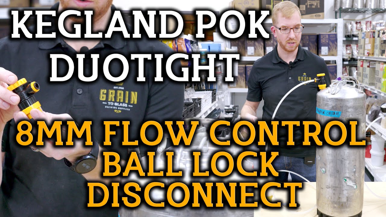 Kegland Flow Control Ball Lock Disconnect - Say Goodbye To Foamy Pours