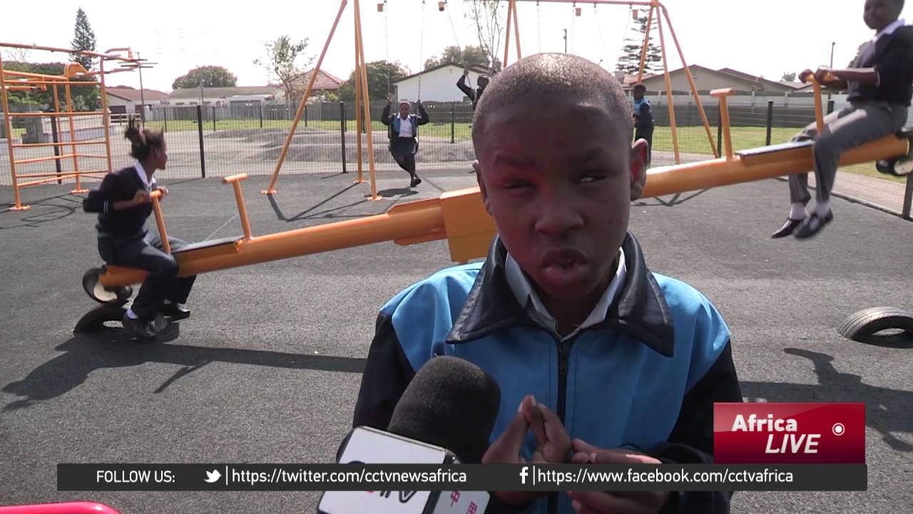 South African school integrates blind children with special playground
