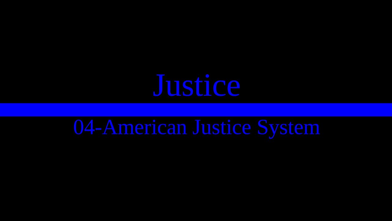 04 - American Justice System